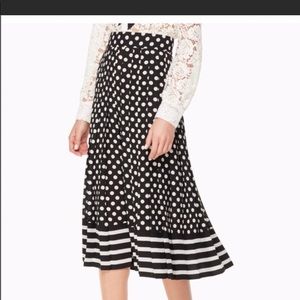 Kate Spade Black and White Polka Dot Skirt